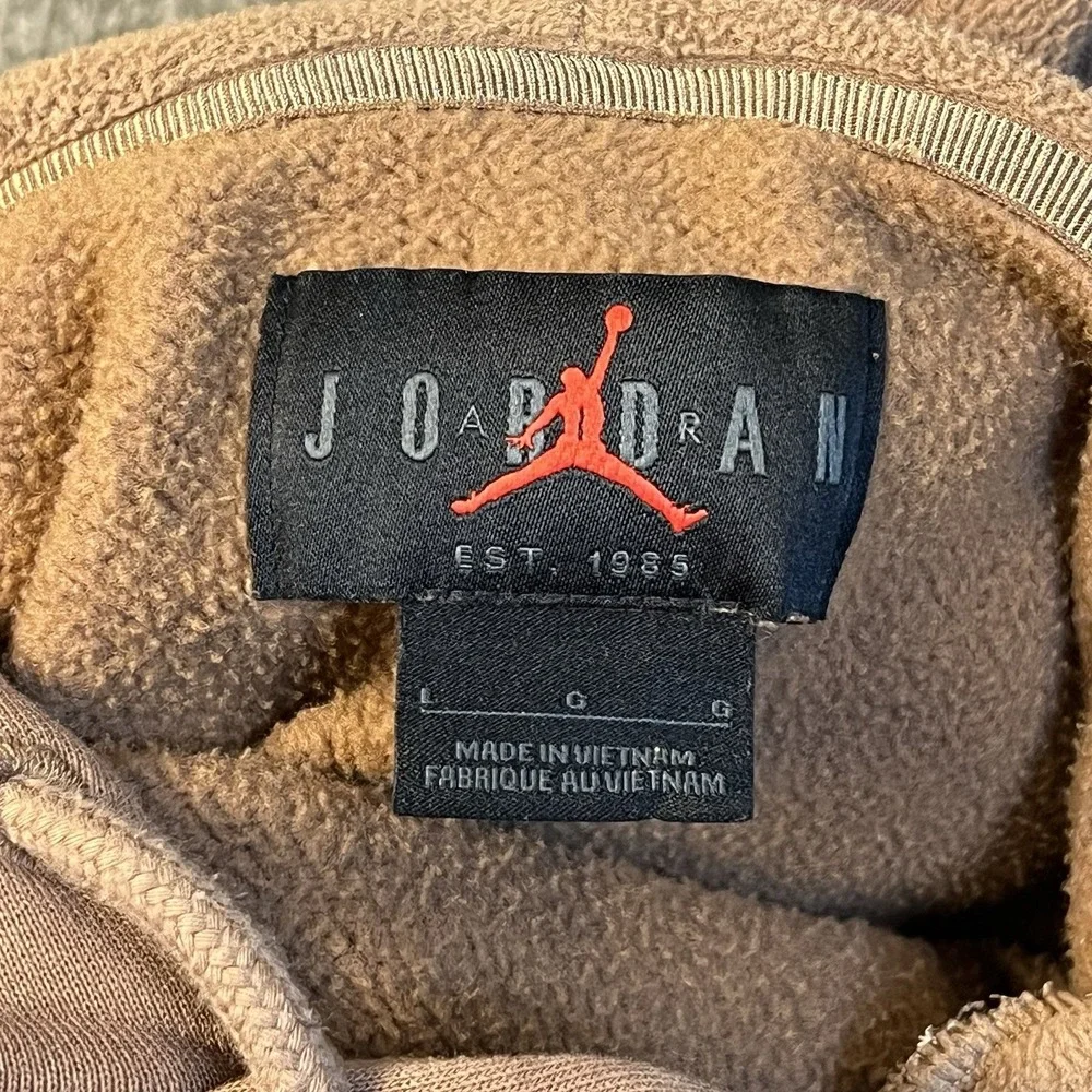 Jordan Jumpman Core Pullover Brown Hoodie‎ Sweatshirt XXL VTG Nike (039)